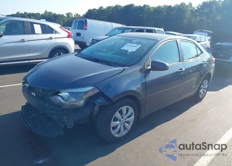 2015 Toyota Corolla Le из США, поврежденный, VIN 2T1BURHE3FC250364